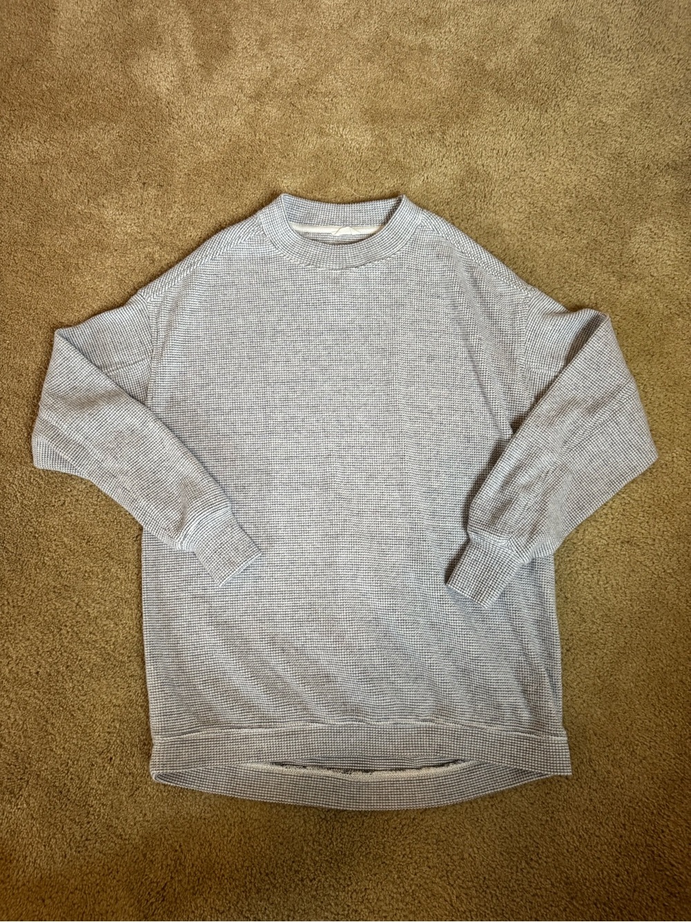 Women’s Aerie Light Gray Crewneck Thermal Sweater